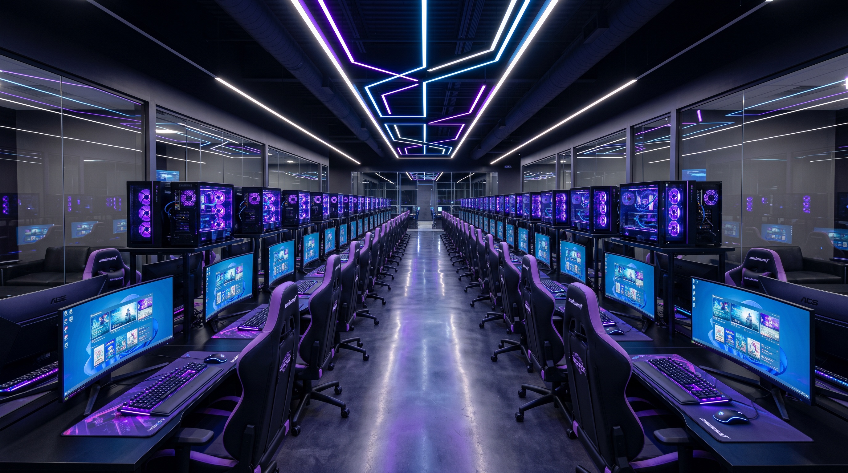 Vista general del club gamer GamingPoint PE