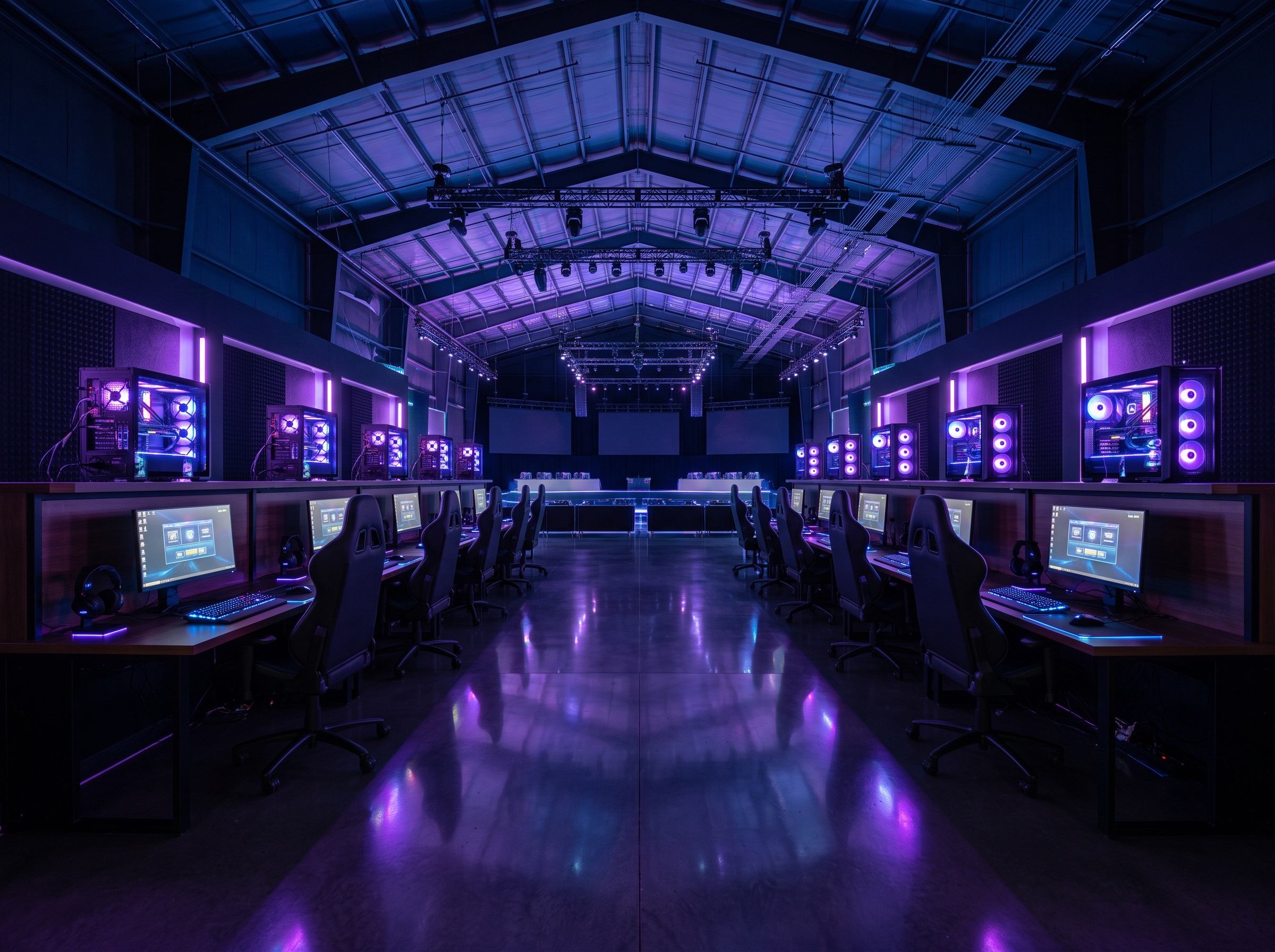 Segunda fila de estaciones gaming
