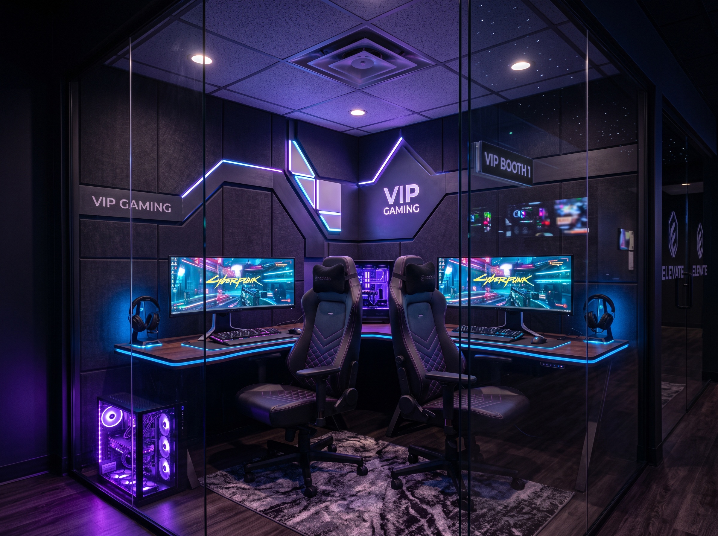 Sala VIP privada del club gamer